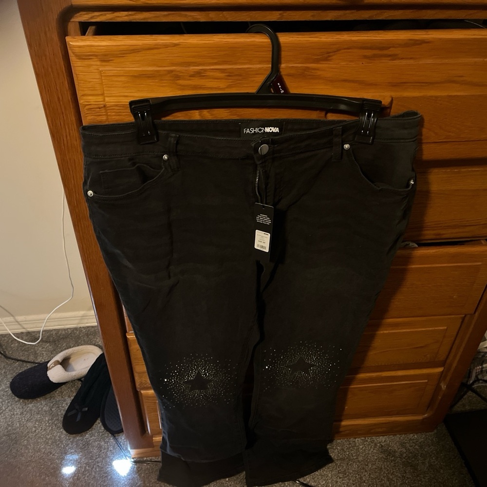 Fashion Nova Black Flare Jeans